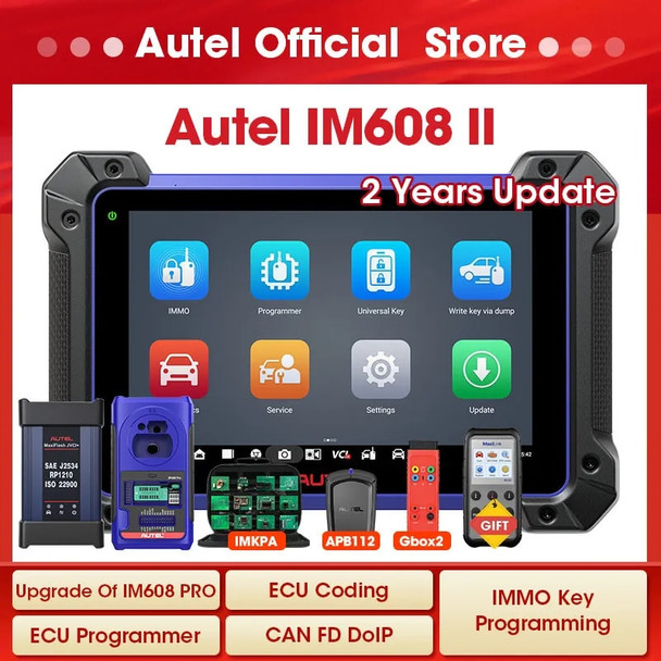 Autel IM608 II Pro MaxiIM 608 Full Key Programmer OBD2 Scanner IM608II Car Diagnostic Tool IMMO Key Programming PK IM508 IM508S