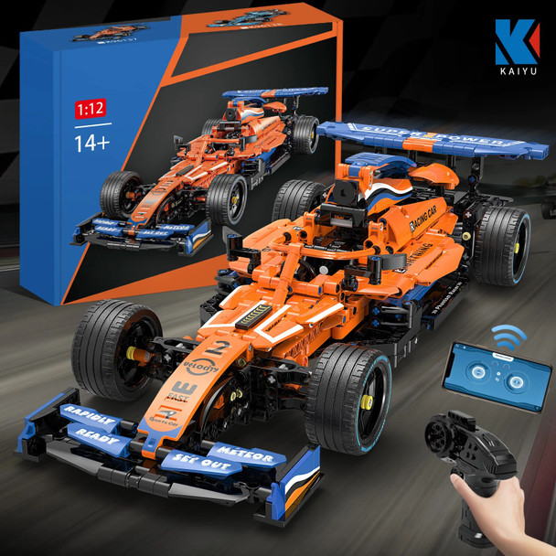 F1 Car Technical Moter Power APP Remote Control Moc Sets Bricks Building Blocks Super Speed Racing K96137 Gift Toys Construction