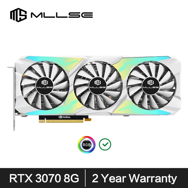 MLLSE RTX 3070 8GB Graphics Card GDDR6 256 Bit PCI-E 4.0×16 12Pin NVIDIA GPU RGB Lighting Gaming Video Card Placa De Video