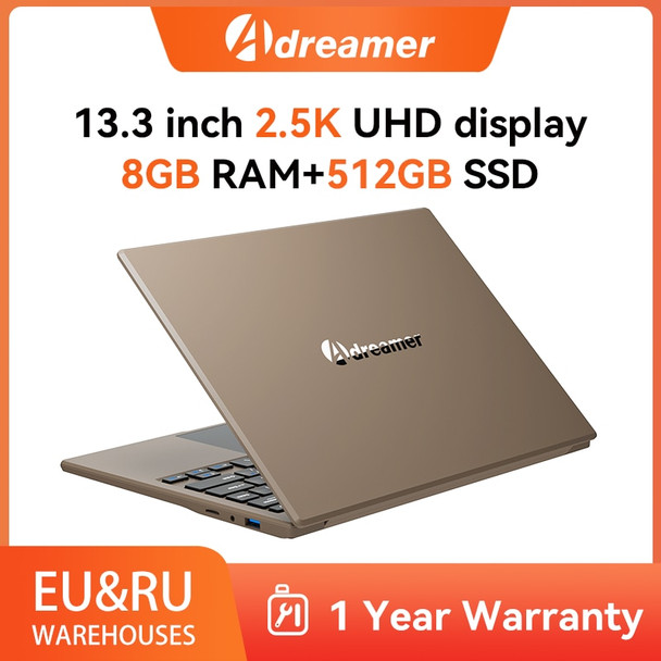 Adreamer LeoBook 13 Laptop DDR4 8GB 1TB SSD Computer 13.3-inch Intel Notebook 2560X1600 Resolution computer Celeron N4020 portab