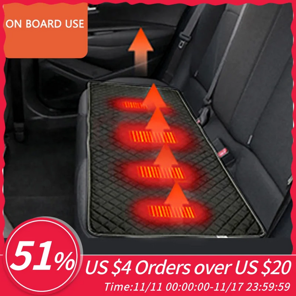 5V USB Sleeping Electric Heating Pad Heated Cushion Cold Resistant 3-Level Temperature for Outdoor Camping Heated Electric Mat