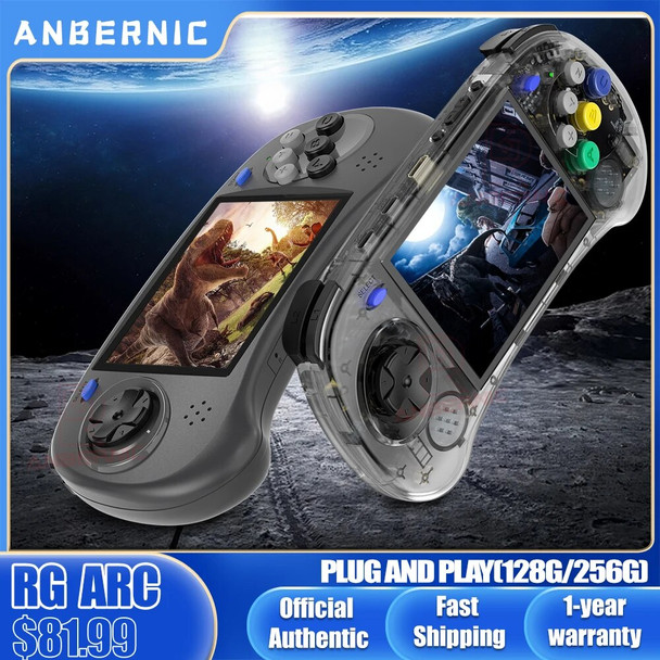 ANBERNIC RG ARC-D RG ARC-S Retro Handheld Game Console 4.0-inch IPS RK3566 64 Bit Game Player HDMI-compatible Children's Gifts