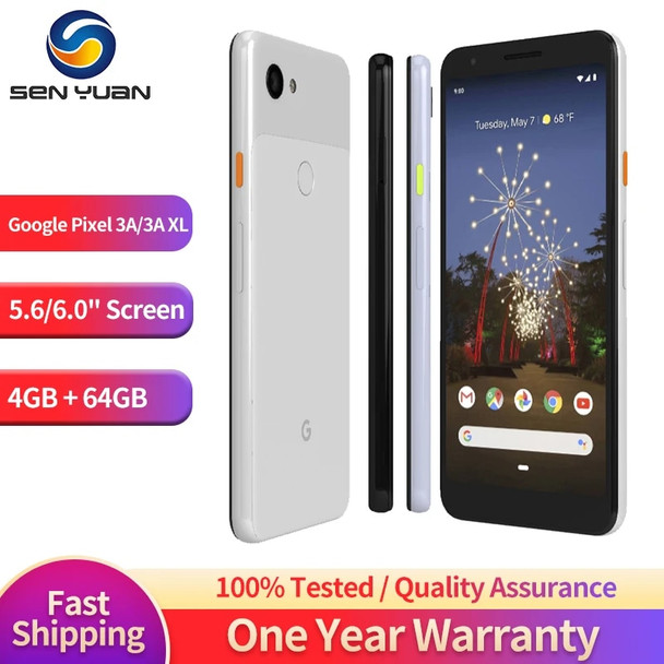 Google Pixel 3a Pixel3a 3a xl 5.6" 4GB RAM 64GB ROM Octa Core NFC Snapdragon Original Unlocked 4G LTE cellphone