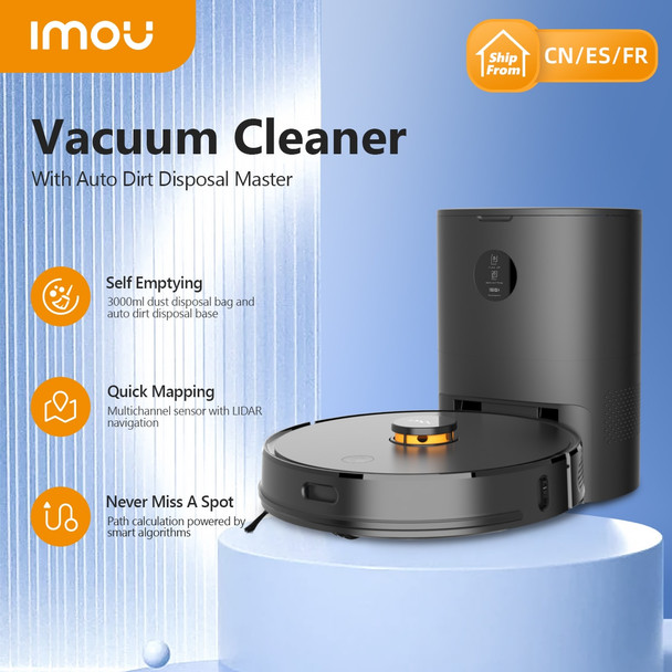 IMOU Robotic Self-empty Vacuum Cleaner Robot Sweeper Aspirador Friegasuelos Home Appliance Fast Shipping