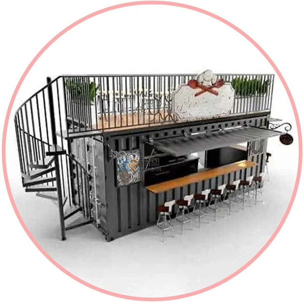 2023 Building Bar Container Apartment For Sales Office With Reception Area Prefabricated Mobile Container Houses