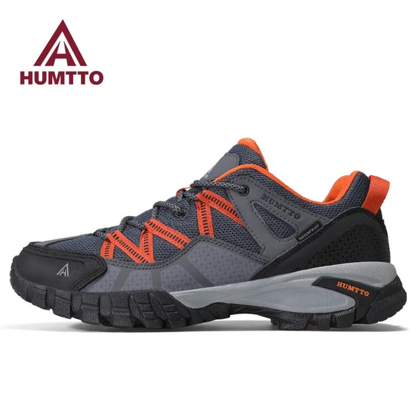 HUMTTO Hiking Shoes for Men Breathable Luxury Designer Ourdoor Trekking Male Shoes Cushioning Climbing Camping Mens Sneakers