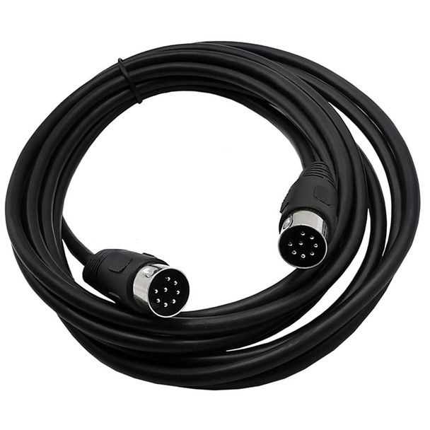 8 Pin Din Male To Male Speaker Audio Cable Adapter For Surveillance Automotive Computers Television Precision 5M