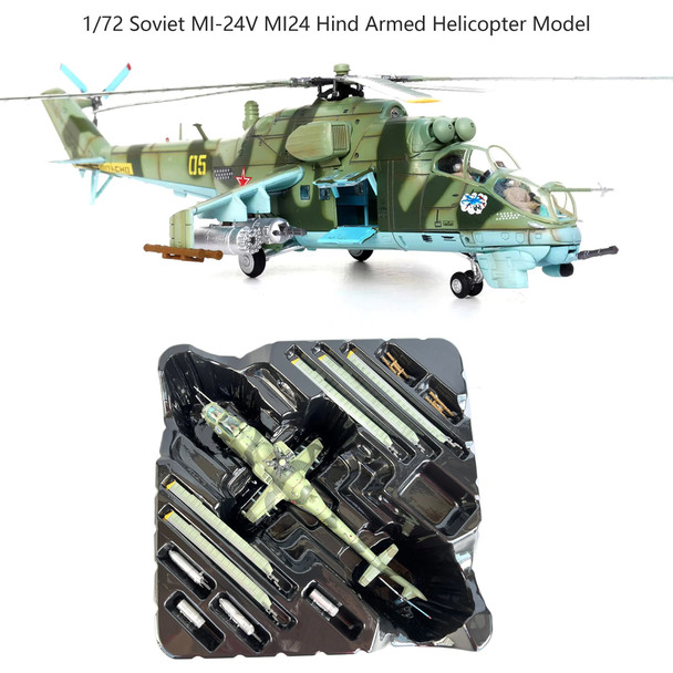 Fine 1/72 Soviet MI-24V MI24 Hind Armed Helicopter Model 05 # 262 Squadron 1988 Semi alloy finished product collection model