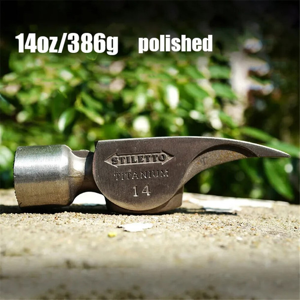 GR.5 Titanium Alloy Hammer Head Without Handle Durable Outdoor Hammers Lightweight Save Effort for Electrician Carpenter