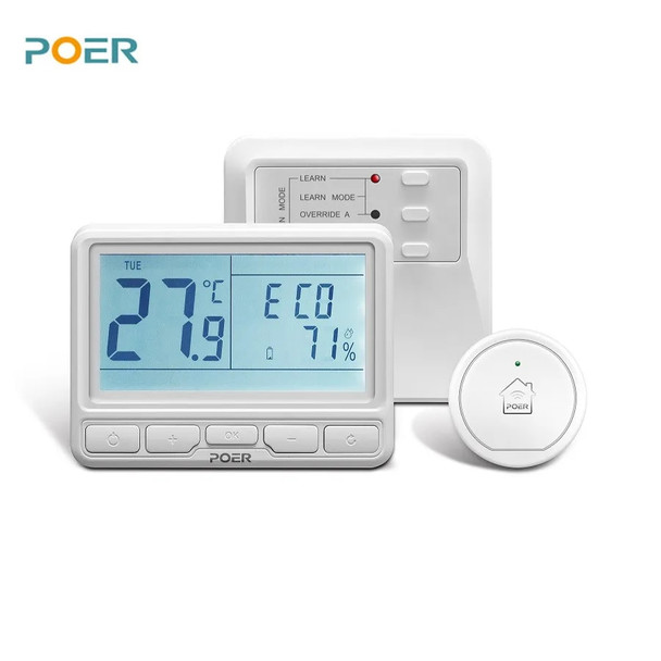 POER Wireless Wifi heating thermostat smart Thermoregulator digital temperature controller for gas boiler warm floor with Alexa