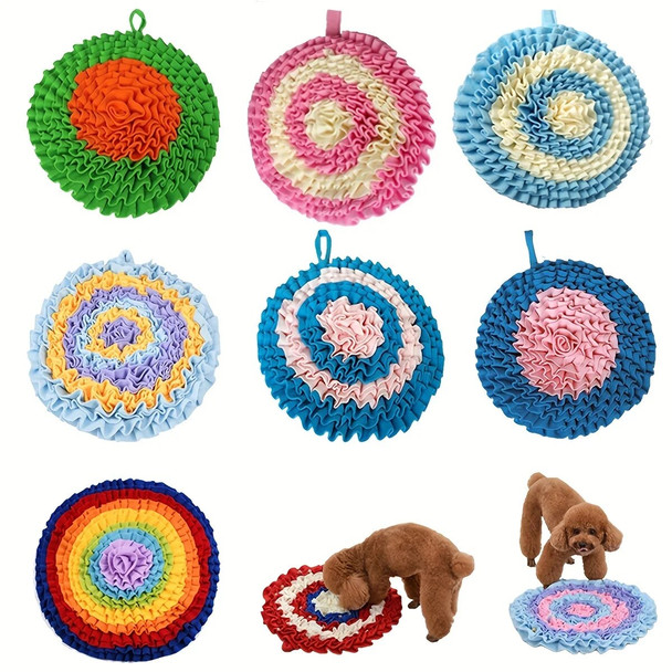 Dog Snuffle Mat for Dogs Reduces Boredom & Anxiety Slow Eating & Smell Training Dog Brain Stimulating Toys Small Dog Bed