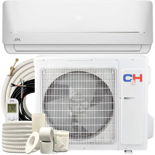 Cooper & Hunter MIA Series, Mini Split Air Conditioner and Heater, 9,000 BTU,115V,21.5 SEER2,Wall Mount Ductless Inverter System