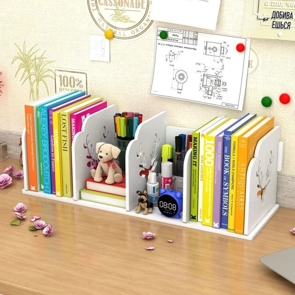 Desktop bookshelf student book stand simple table shelf children's desk office storage box cartoon small bookcase