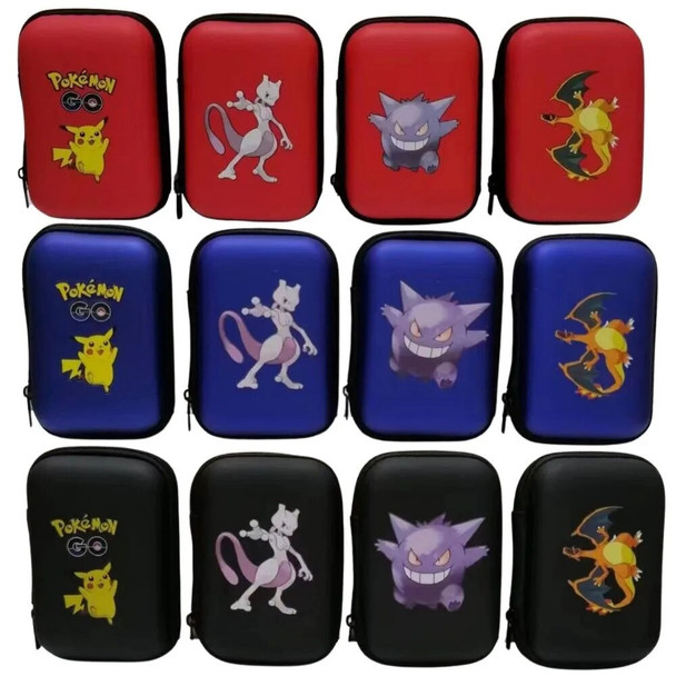 2023 New Pocket Monster Picasso Game Card Album Hard Case Bookcase Headset Storage Box Gift English Card Children's Gift