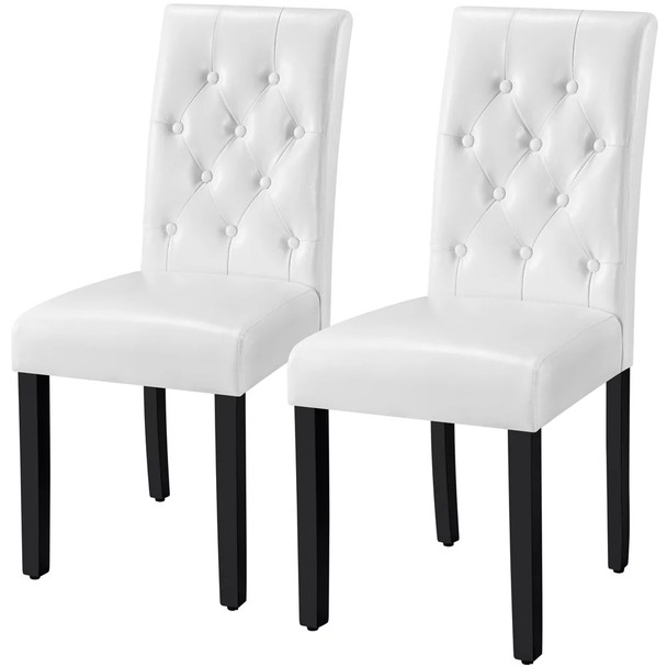 Dining Chair, Set of 2, White