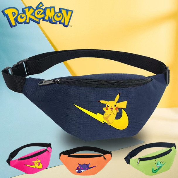 Pokemon Pikachu Anime Waist Bags for Women Men Waist Bag Shoulder Crossbody Chest Bags Handbags All-match Messenger Belt Bags