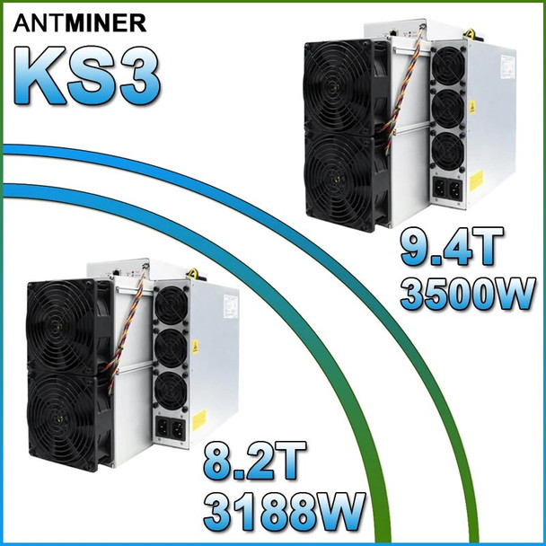 New Antminer KS3 8.2T 9.4T Miner, Kaspa Mining Machine Only USDT, Hong Kong DHL Shipping from Dec. 25th to 31st