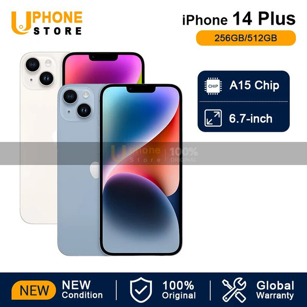 2022 NEW Apple iPhone 14 Plus 6GB RAM 256GB ROM A15 5G Chip