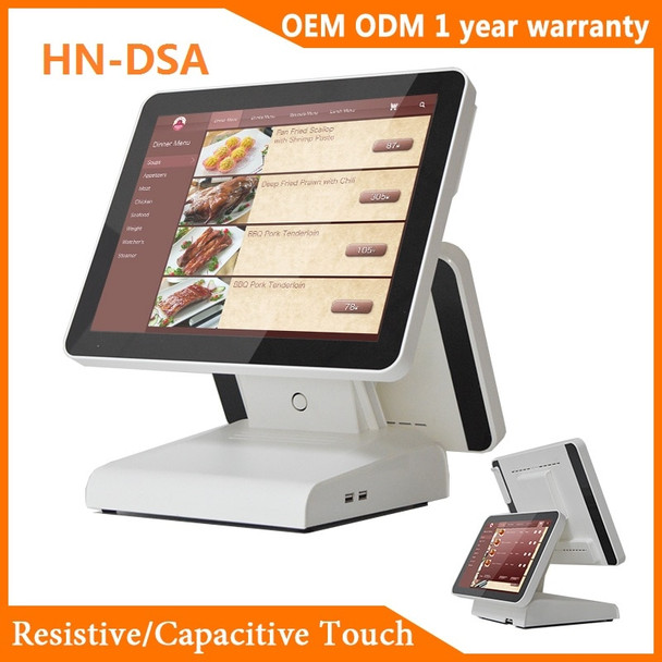 Haina Touch HN-DSA 15.6 Inch Touch Screen POS System Dual Screen POS Thermal