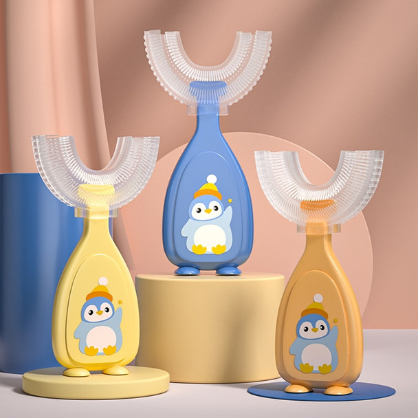 New U-Shape Toothbrush Manual Kids Toothbrush Teeth Cleaning Tool Soft Silicone Teeth Whitening Cleaning Tool Cartoon Oral Brush