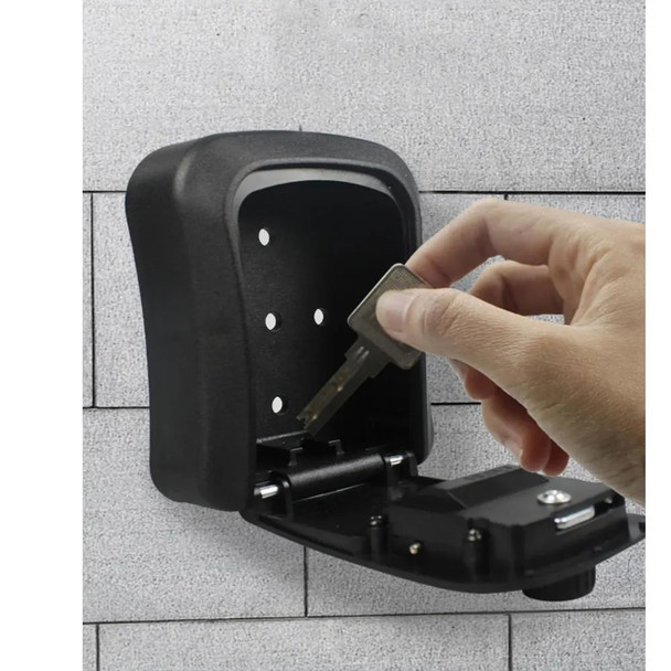 New Smart Code Password Key Lock Box Storage Key Wall Mounted Key Safe Box Waterproof Outdoor Keybox 4 Digits Passwords