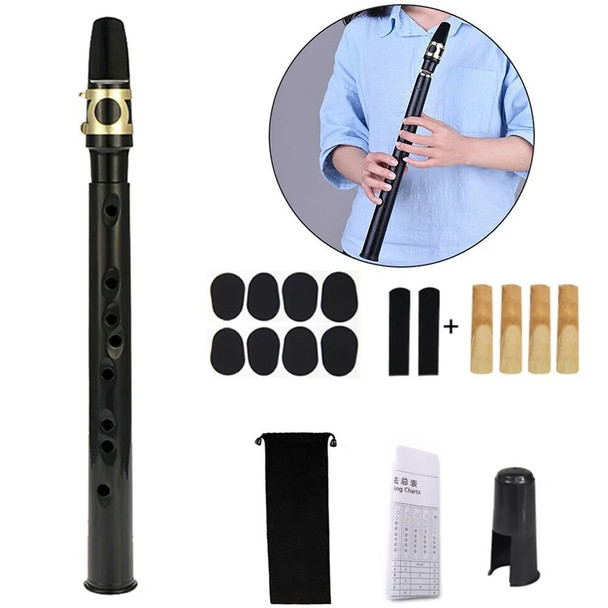 Instrument With Bag For Beginner Gift For Beginner's Mini Pocket Saxophone with Accessories Perfect for Learning and Practicing