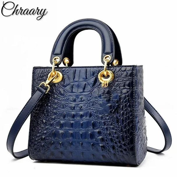 2023 High Quality Luxury Brand Designer Leather Shoulder Bag for Women Hand Bags Crocodile Purses Ladies Messenger Handbag Totes