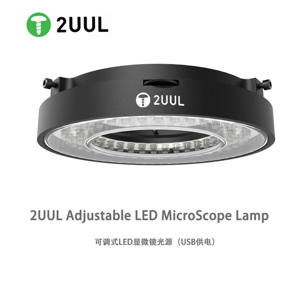 2UUL MS98 Microscope Adjustable LED Ring Light Suitable for Trinocular Stereo Zoom Microscope Repair Lighting Accessories