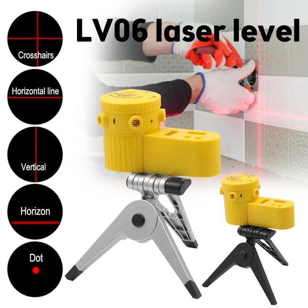 Multifunction Cross Line Laser Level Ertical Horizontal Vertical Line Equipment Measuring with Tripod Laser Trena Level Tools