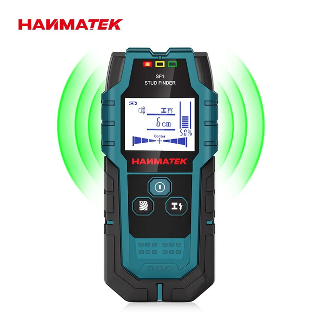 HANMATEK SF1 Stud Finder Wood Studs Metal Detecion Detection of live cable Metal Depth Measurement Finder Wall Detector Scanner
