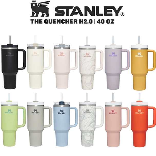 Stanley Adventure Quencher 40oz Tumbler With Handle FlowState Stainless Steel Vacuum Insulated Thermal Travel Mug Coffee Hot Cup