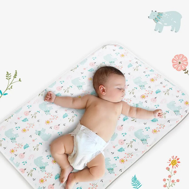Cartoon Baby Diaper Changing Mat Soft Cotton Large Diaper Changer for Newborn Waterproof Changing Pads Mattress Floor Play Mats