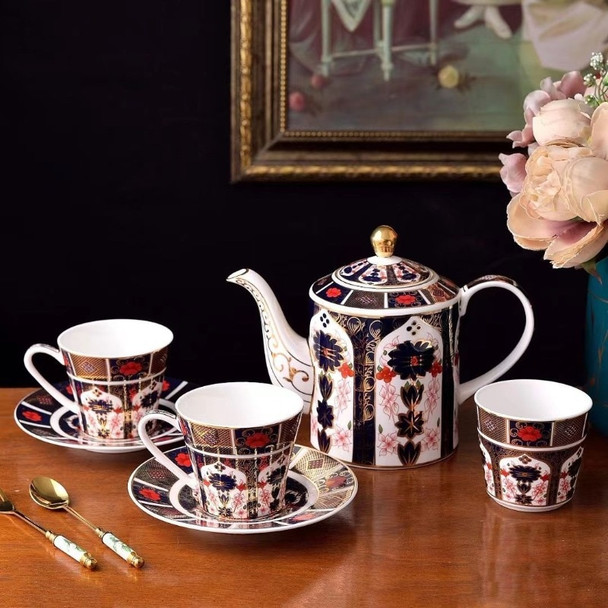 Jindian Bone Porcelain European Tea Breakfast Cup and Plate Coffee Cup and Plate Set Advanced Exquisite Gift Box Set Cutlery