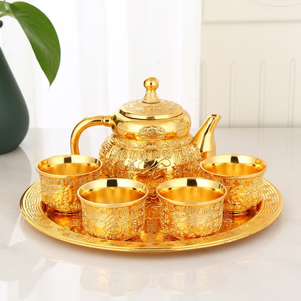 High-grade Tea Set Household Full Set of Tea Table Kung Fu Tea Cup Teapot Small Set One Pot Four Cups Set