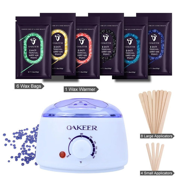 Wax Warmer Kit for Depilation Dropshipping Dipping Pot Hair Removal Machine Set Heater Depilatory Wax Beans for Home Gift Women