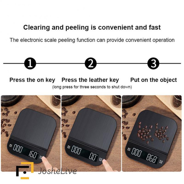 Usb Charging Portable Scale Auto Timer Drip Coffee Scale With Timer Hand Brew Precision Drip Coffee Electronic Scales