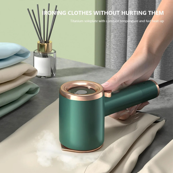 Garment Steamer Iron Handheld Ironing Machine Steam Cleaner Wet Dry Dual Use Hanging Ironing Clothes Household Mini Steam Iron