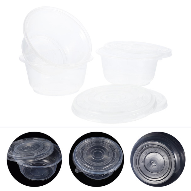 50 Pcs Disposable Plastic Bowl Take Out Food Holder Lid Takeaway Bowls Packaging Takeout Containers Lunch Box Rice Packing 50 Pcs Disposable Plastic Bowl Take Out Food Holder Lid Takeaway Bowls Packaging Takeout Containers Lunch Box Rice Packing