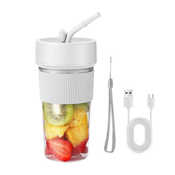 Portable Smoothie Blender 350ml Rechargeable Mini Fruit Juice Mixer Straw Design Personal Size Blender For Smoothies And Shakes