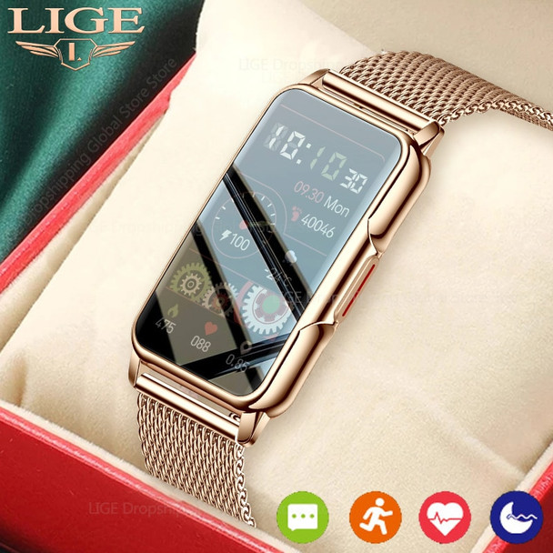 Lige 2023 Smartwatch Men Smart Bracelet Women 1.47inch HD Screen Heart Rate Blood Oxygen Waterproof Sport Smartband Watch Clock