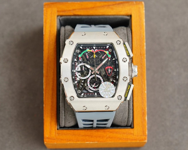 Men's sapphire AAA imported multi-functional quartz movement top rubber strap Richard top luxury brand high-end watches