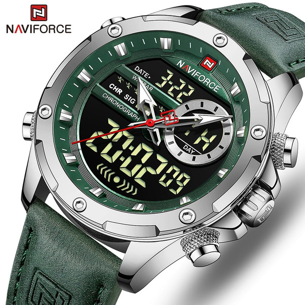 New NAVIFORCE Watches Men Luxury Brand Military Sport Men’s Wrist Watch Chronograph Quartz Waterproof Watch Leather Male Clock New NAVIFORCE Watches Men Luxury Brand Military Sport Men’s Wrist Watch Chronograph Quartz Waterproof Watch Leather Male Clock