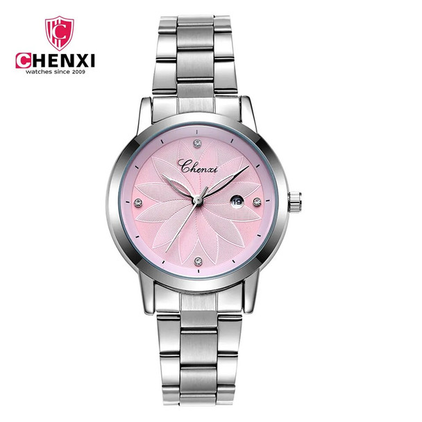 CHENXI Women Watches Luxury Calendar Stainless Steel Wristwatch Lady Fashion Casual Quartz Watch Female Clock Relogio Feminino