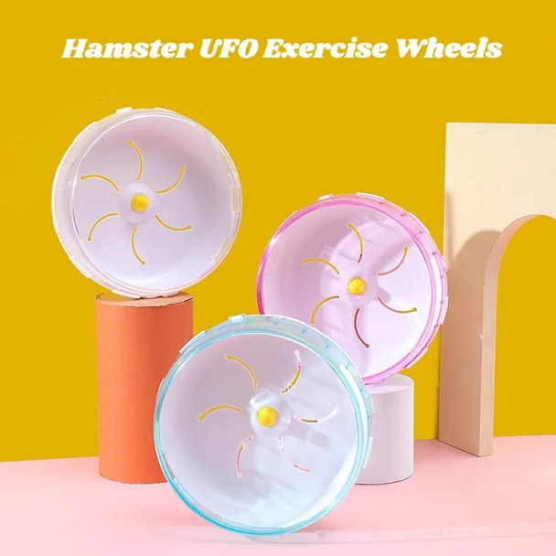 Hamster Sport Running UFO Wheel Rat Small Pet Rodent Mice Hamster Jogging Gerbil Exercise Balls Play Toys Accessories