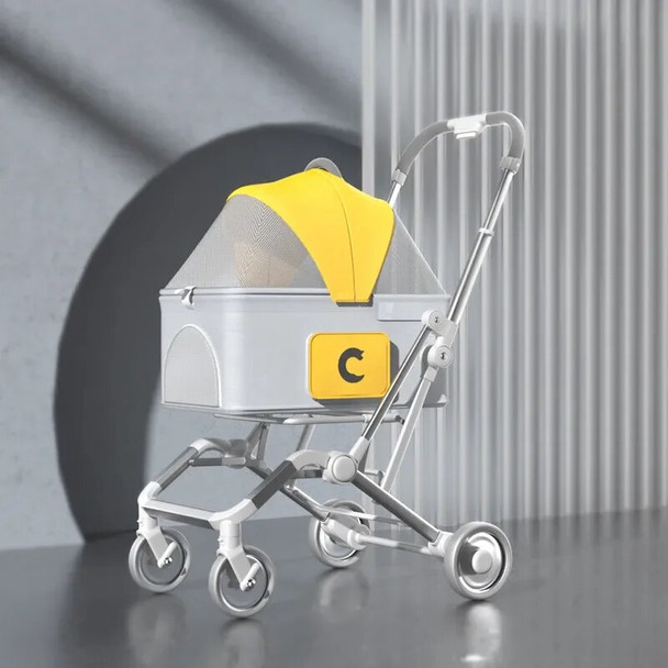 Pet Trolley Lightweight Foldable and Separated Small Dog Stroller Dogs Carriers Puppy Outing Supplies Cat Stroller Cats Supplies