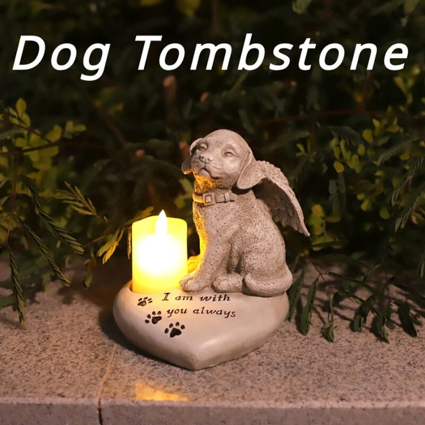 Dog Memorial Stones Dog Status For Garden Funerary And Pet Memorial Tombstone Backyard Grave Markers For Honor Furry Friend