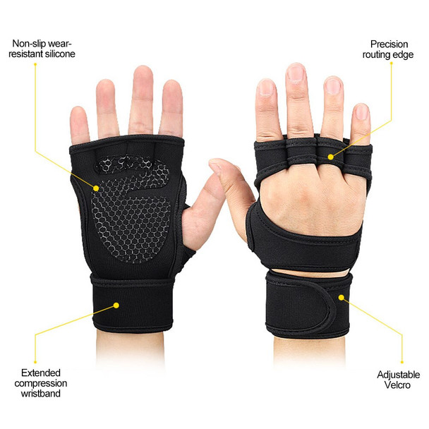 1 Pair Anti-slip Sports Gym Fitness Gloves Shockproof Weight Lifting Training Glove Half Finger MTB Cycling Gloves 1 Pair Anti-slip Sports Gym Fitness Gloves Shockproof Weight Lifting Training Glove Half Finger MTB Cycling Gloves
