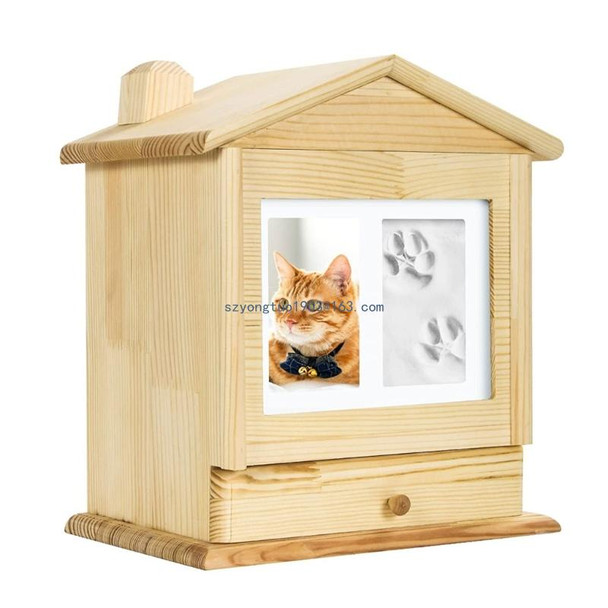 Pet Urn Pet Remembrance Box Memorial Can Place Picture Funerary Caskets