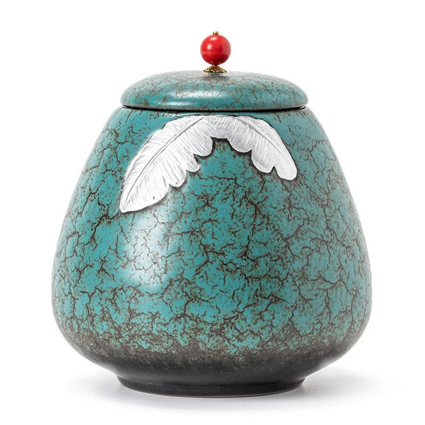 Ceramic Cremation Urn Pet Funerary Small Animals Ashes Containers Burial Coffin Big Dog Cat Grave Pet Memorials and Memories