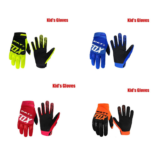 MTB BAT FOX Kid's Gloves Motorcycle Motocross Cycling Gloves  Cycling Downhill Gloves Bike Kid's Cycling Gloves